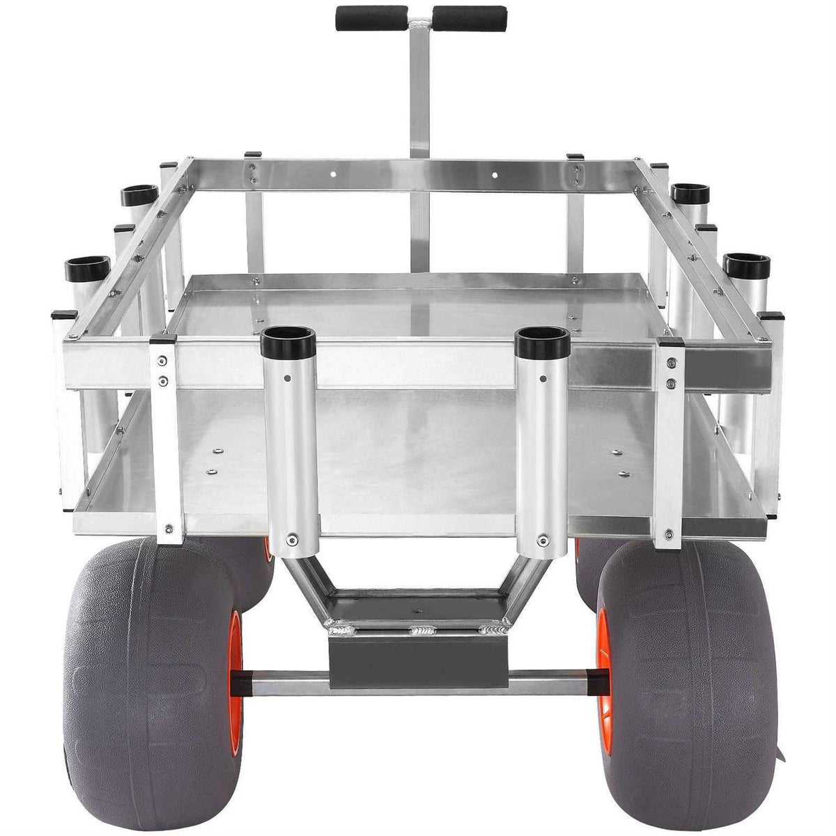 500 lbs Capacity Aluminum Beach Fishing Cart with 13 Inch PU Balloon Tires F509