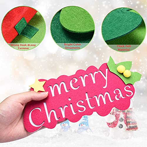 Felt Christmas Tree 35 Pcs Decorations F1039