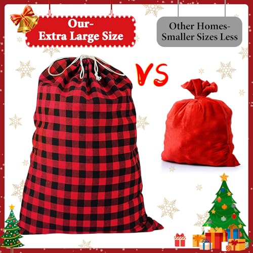 35''x55'' Jumbo Christmas Drawstring Gift Bags I2570