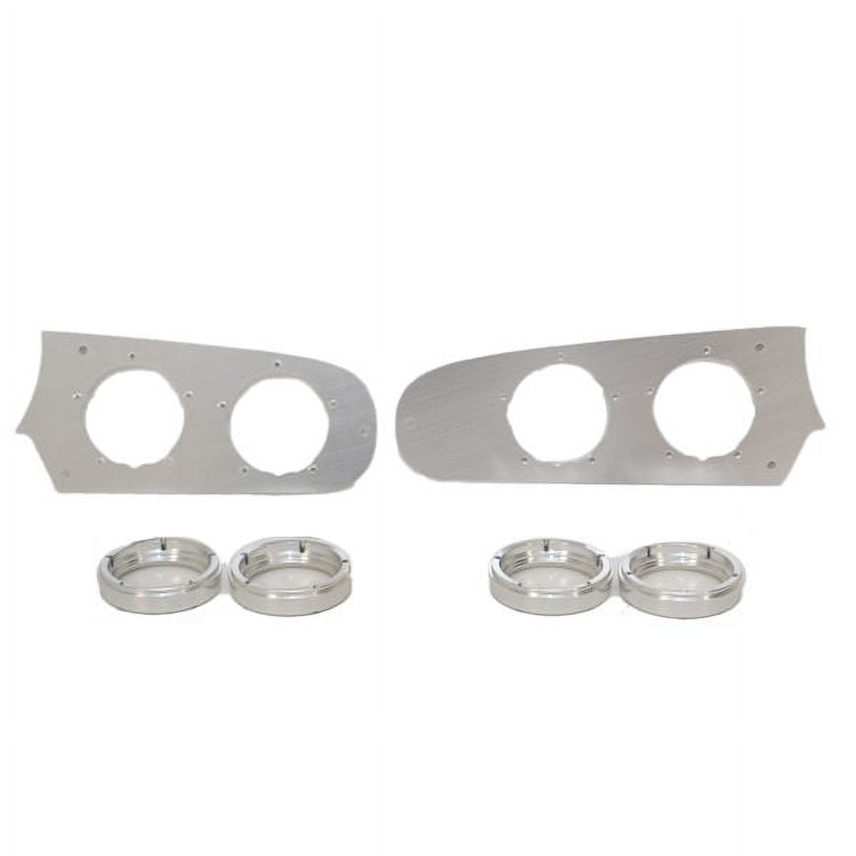 Aluminum Marine Boat Gauge Plates with Bezels Y624
