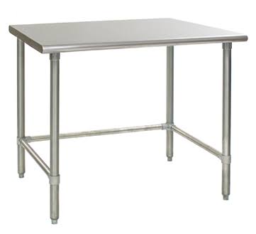 30x22 Stainless Steel Work Table with Cross Bar E139959