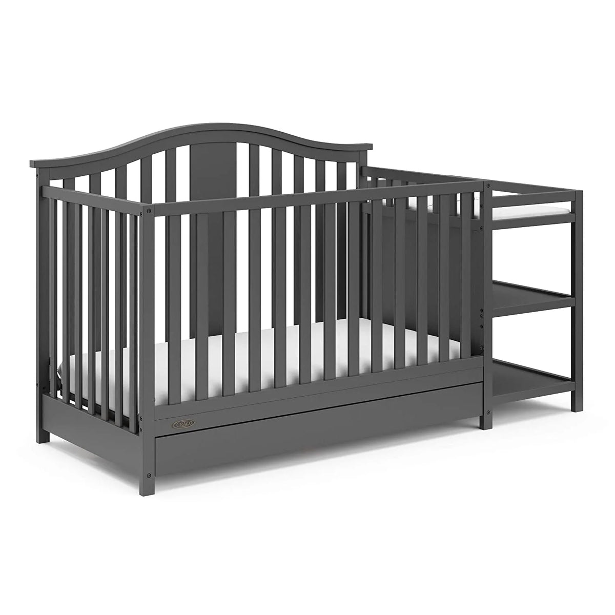 4-in-1 Convertible Crib and Changer with Drawer X5024