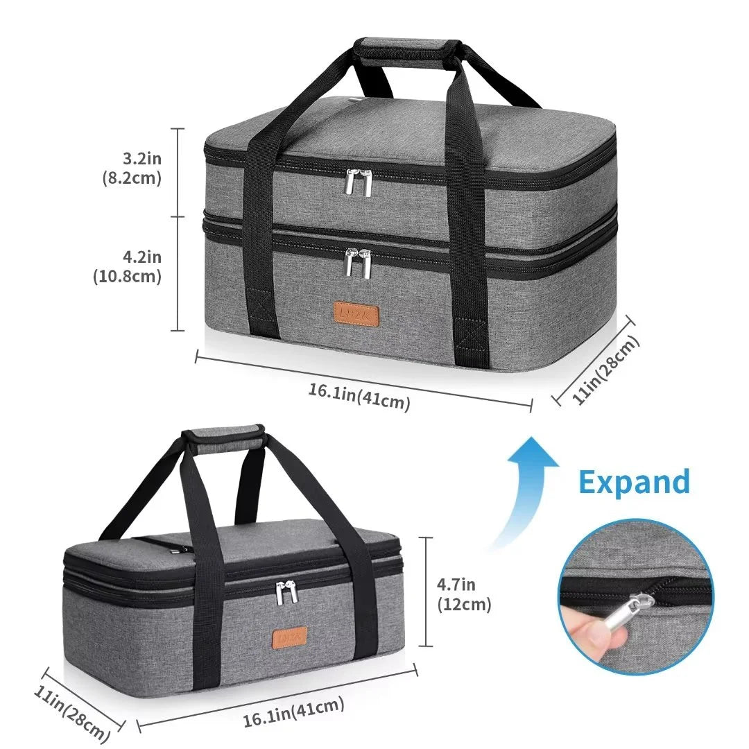 Grey Insulated Casserole Carrier D657