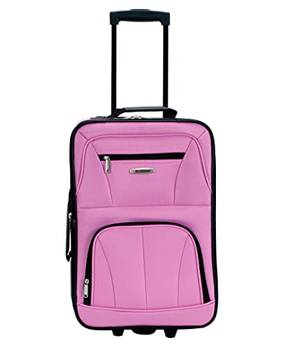 Pink Expandable 2-Piece Softside Upright Luggage Set C42257