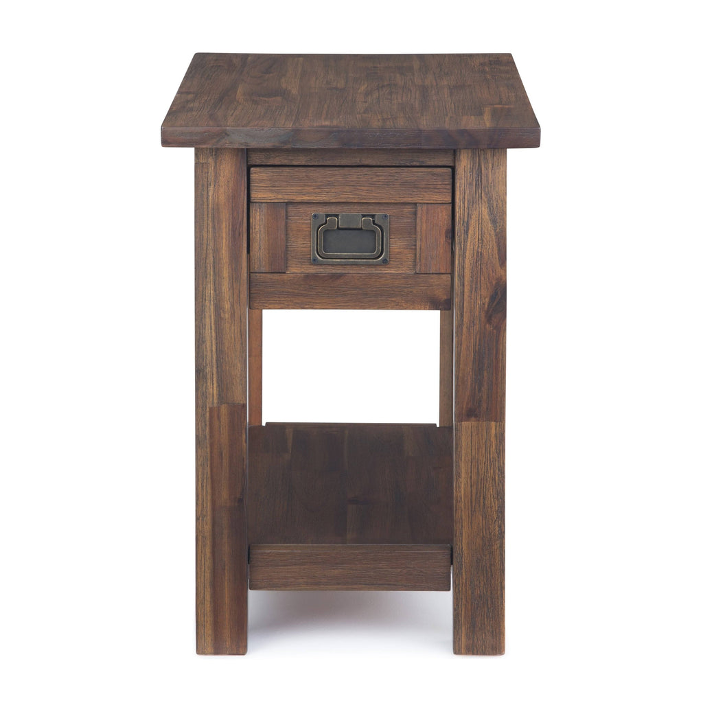 Solid Acacia Wood Narrow Side Table L386
