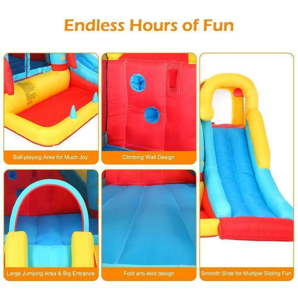 Rocket Bounce House Inflatable Castle Slide with Blower G297049