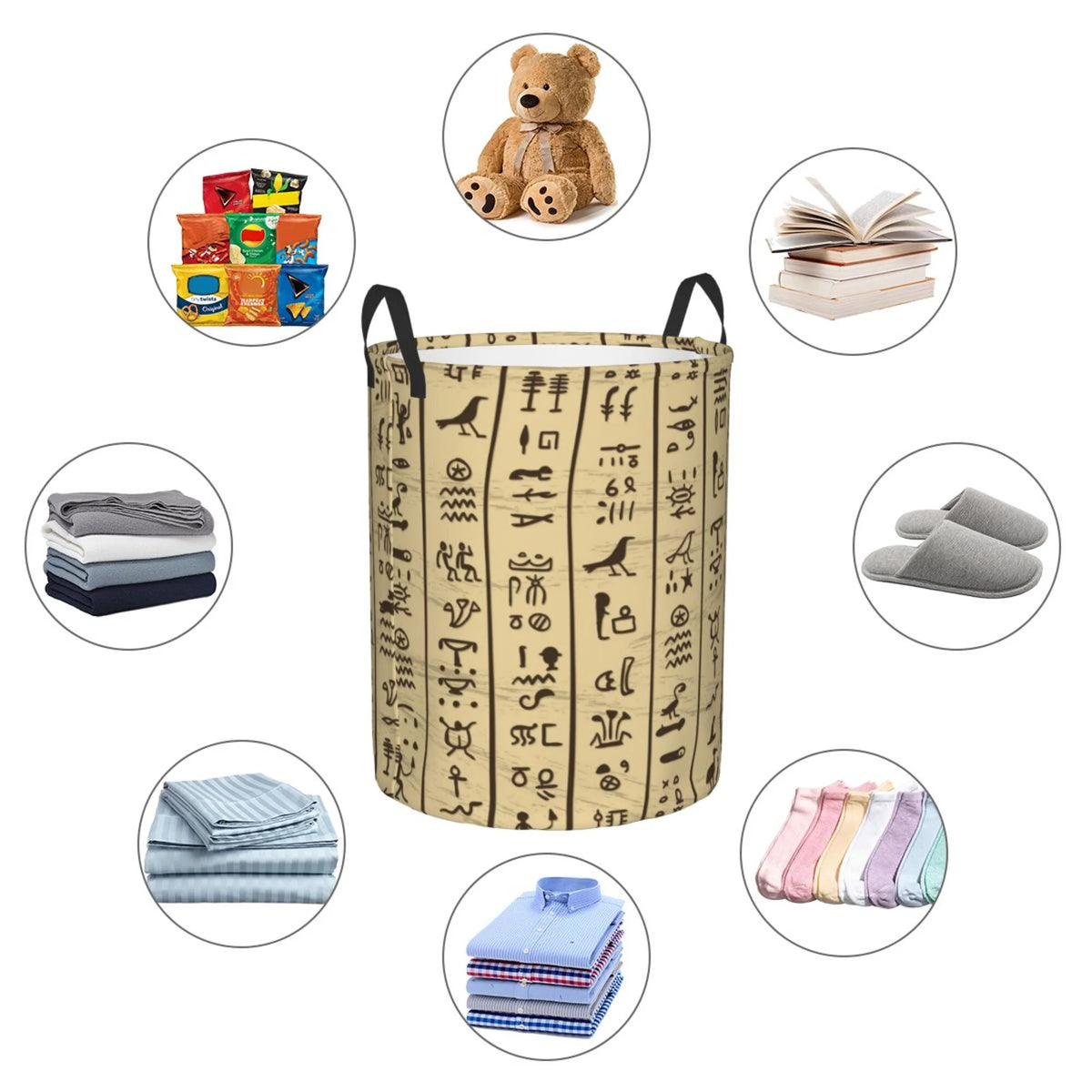 Waterproof Laundry Hamper with Handle O82606