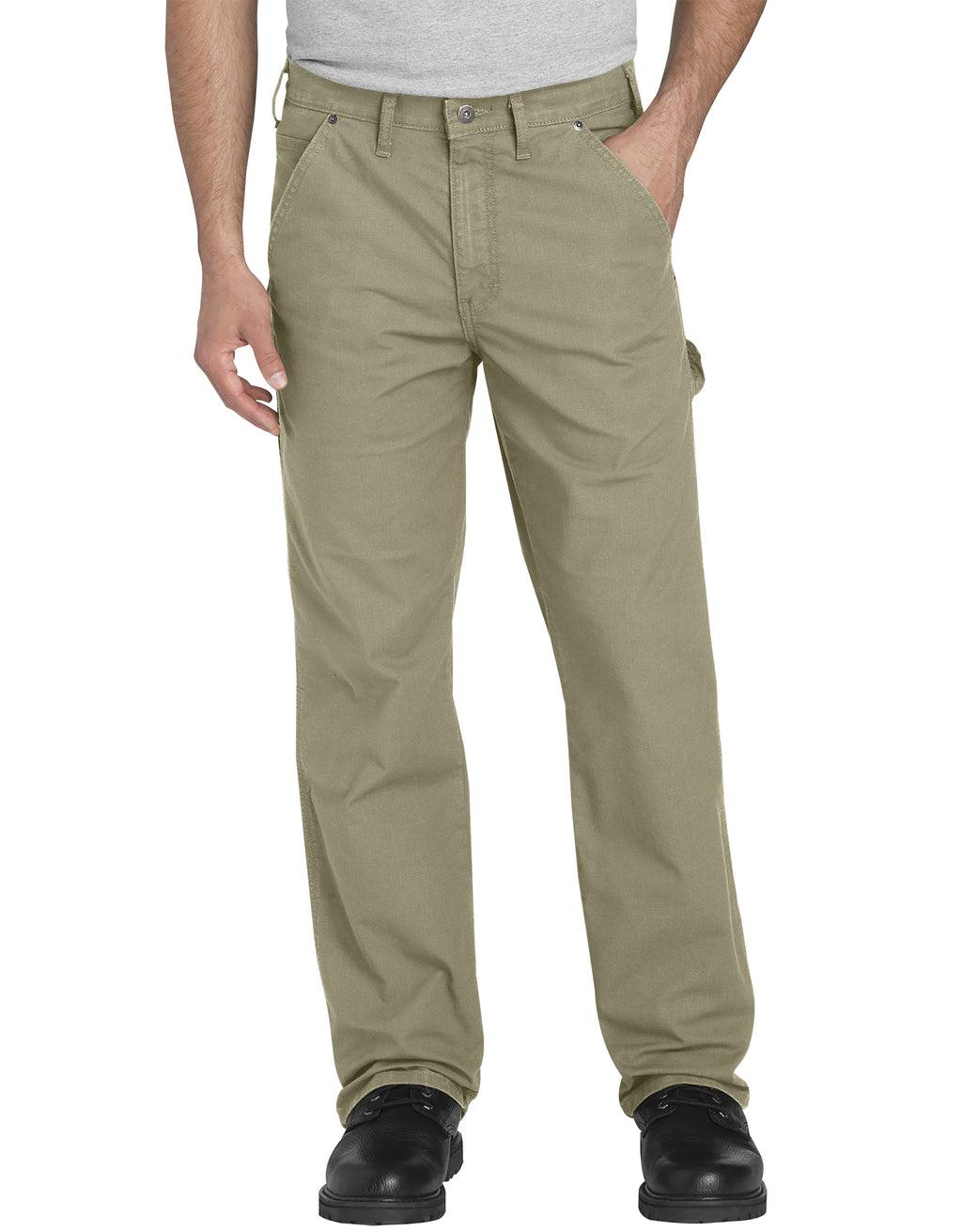 Rinsed Desert Sand Straight Leg Carpenter Pants Q226820