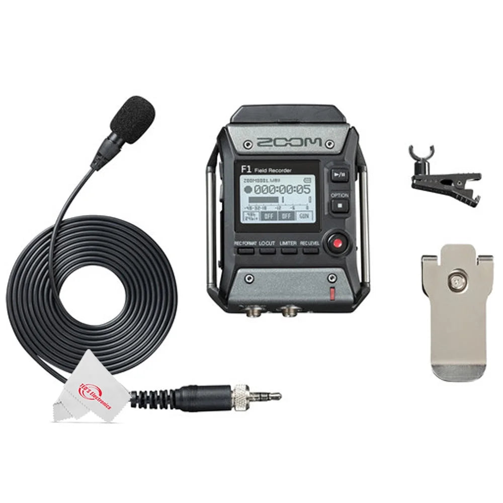 2-Input 2-Track Portable Digital Multitrack Field Recorder + Lavalier Microphone V63247