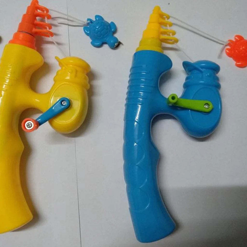 6 Pieces Kids Fishing Rod Toy Magnetic Fishing Game V18819