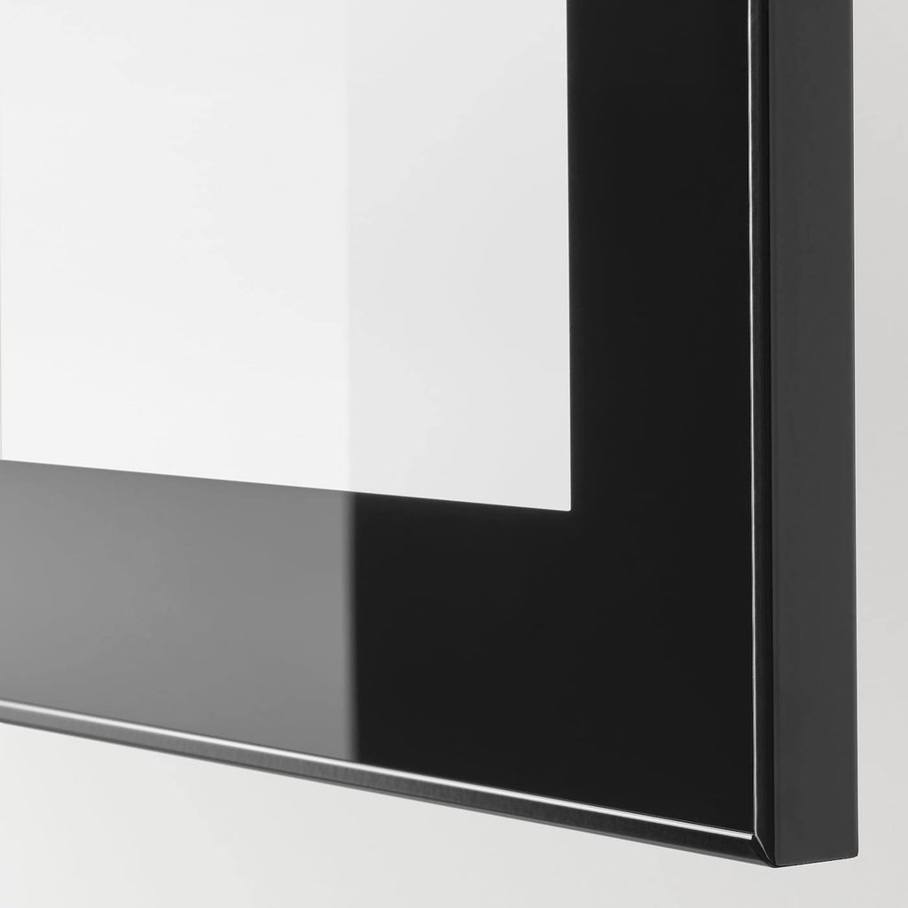 High-gloss Black Wall-Mounted Cabinet X653