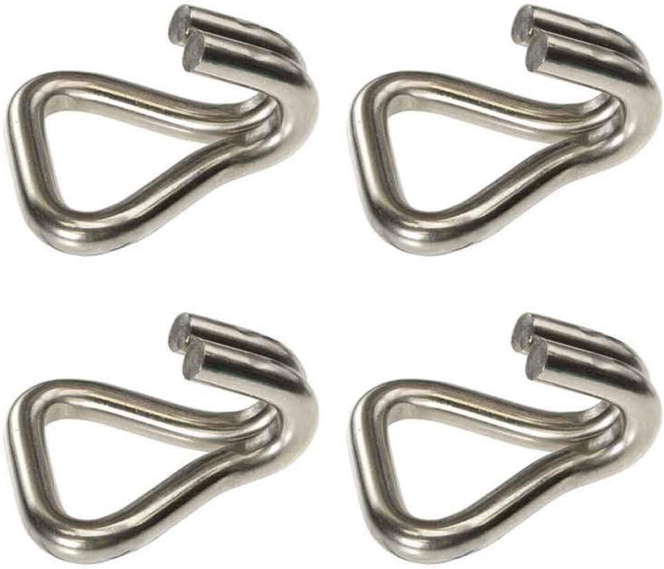 2 Double J Stainless Steel Wire Hook - 4 Pack E56386