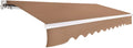 Beige 10 x 8 FT Retractable Patio Awning Canopy N447