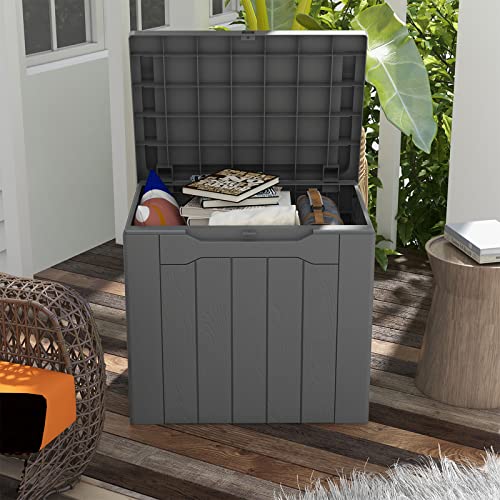 70 Gallon Water-Resistant Plastic Storage Bench R4302