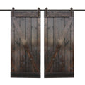 Paneled Wood Barn Door with Installation Hardware Kit - 36 x 84 X20708