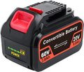 DCB606 Battery Replacement for Dewalt 20V / 60V Cordless Power Tools Battery S815825