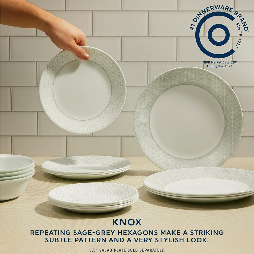 18 Piece Glass Dinnerware Set, Service for 6 P97420