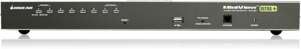 8-Port USB PS/2 Combo VGA KVM Switch with USB KVM Cables I35241