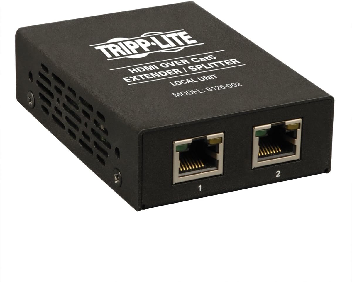 4x4 HDMI Over Cat5 Cat6 Matrix Splitter Switch Black F171