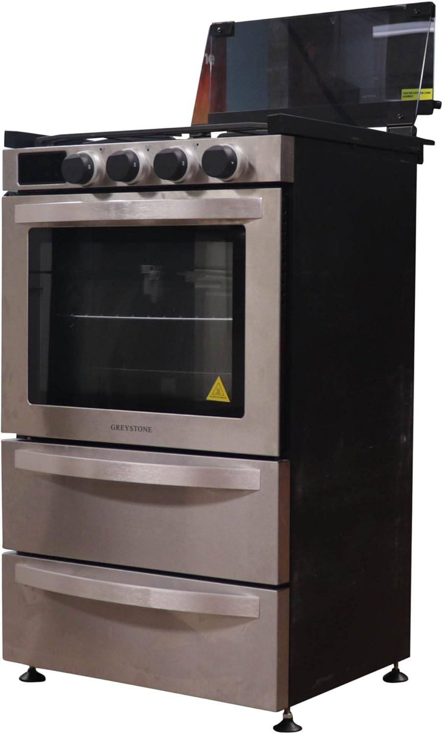 21 Inch Freestanding RV Gas Range Stove and Oven Combo 3 Burners Stainless Steel D559866