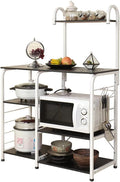 Black Brown Microwave Cart M194029