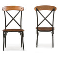 Brown and Black Dining Side Chair Set of 2 N93177