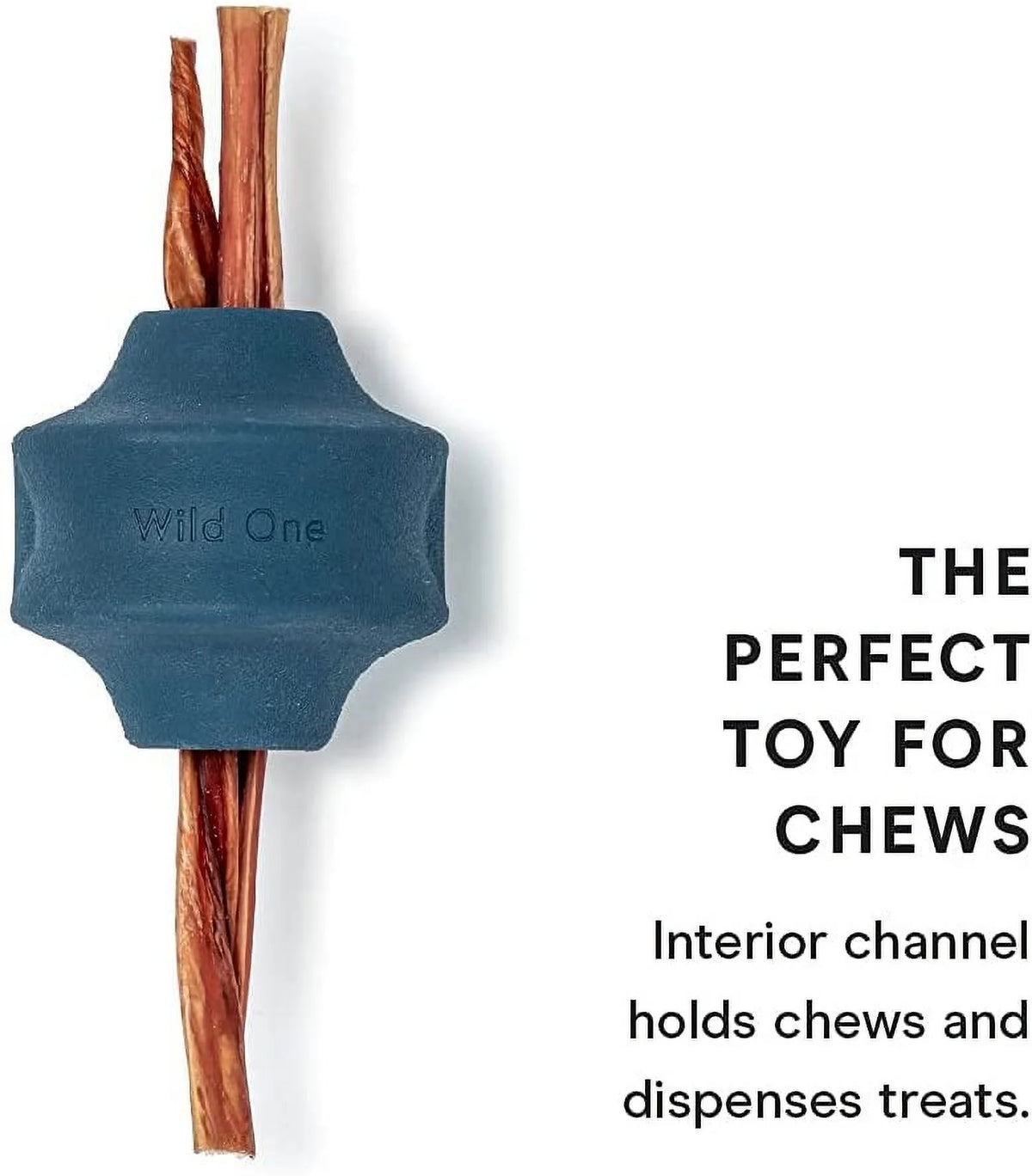 Blue Twist Toss Dog Toy Natural Rubber X6961