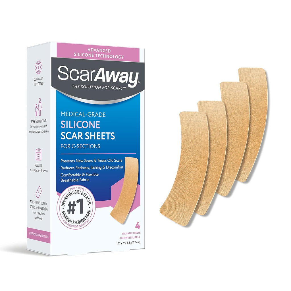Reusable Silicone Scar Sheets (1.5” x 7”), 4 Sheets J60931