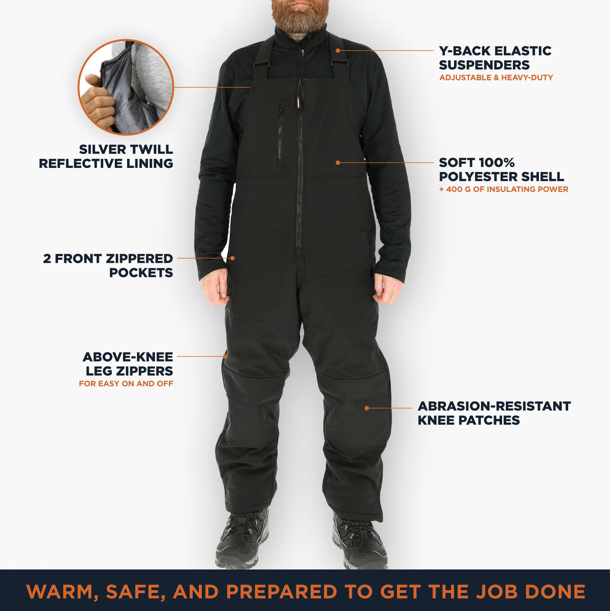 4XL Insulated Softshell High Bib Overalls P5685