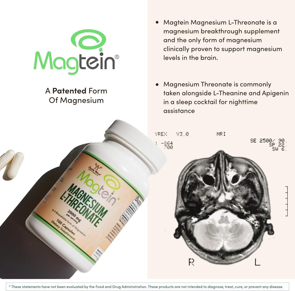 Magnesium L Threonate Capsules 2,000 mg 100 Capsules X2403