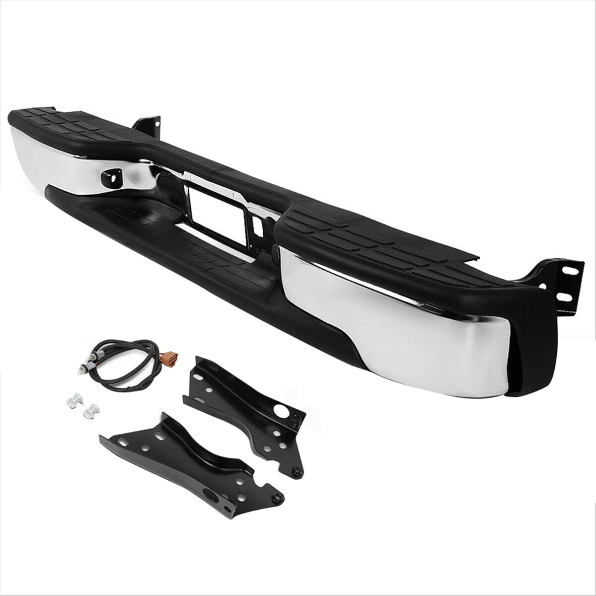 Chrome Rear Step Bumper for GMC Sierra Chevrolet Silverado 1999-2007 R3676