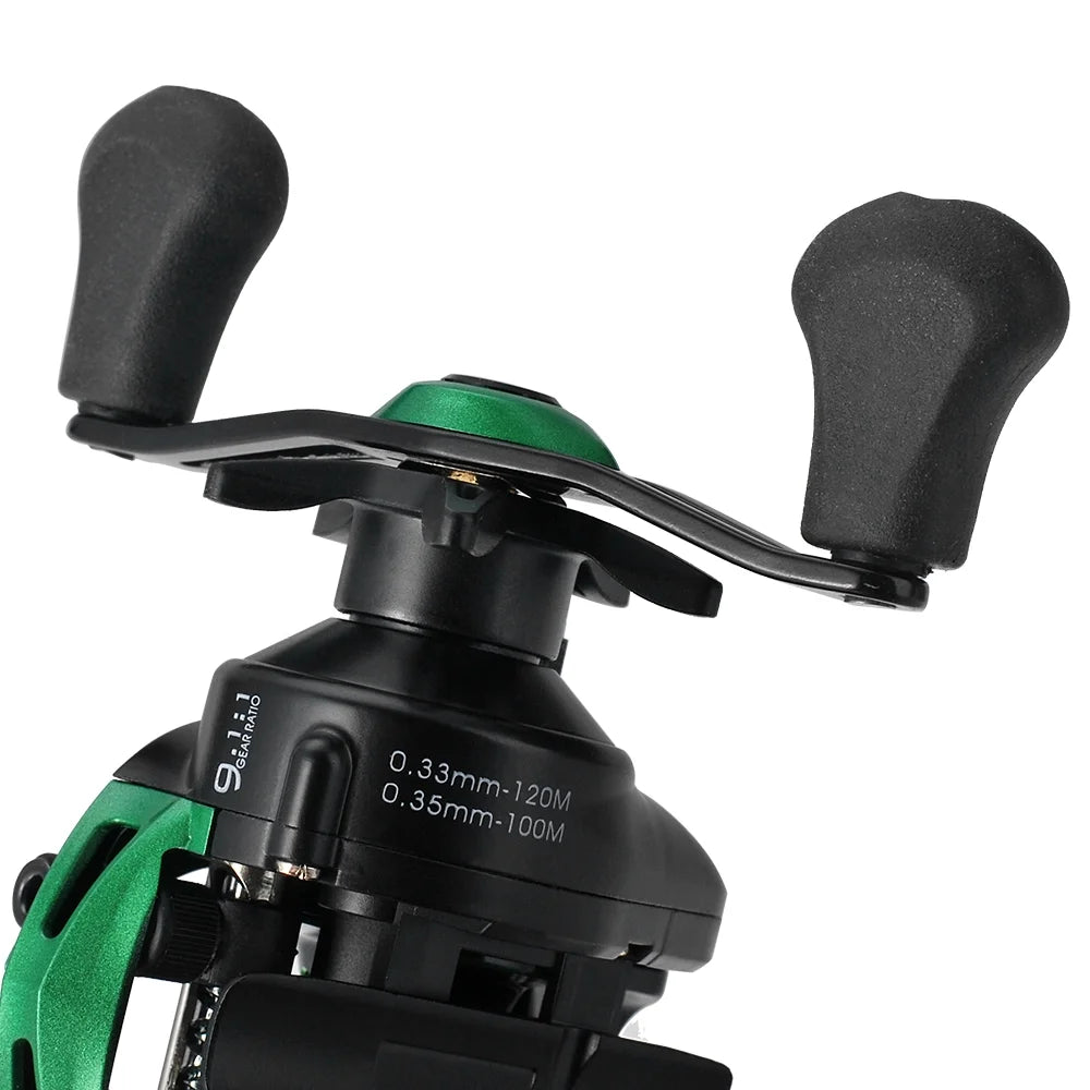 Lightweight 9.1:1 Gear Ratio Baitcast Fishing Reel J33444