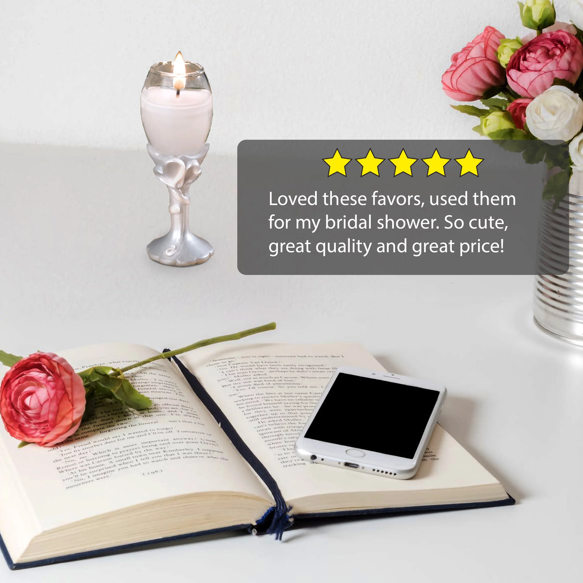 Champagne Flute Candle Holders T455