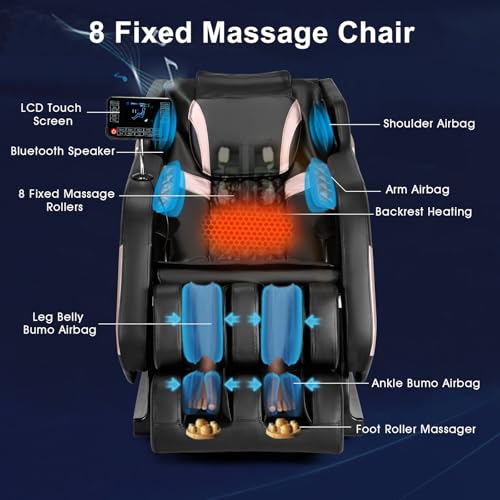Full Body Zero Gravity Shiatsu Massage Recliner with Heat and Airbags L55925