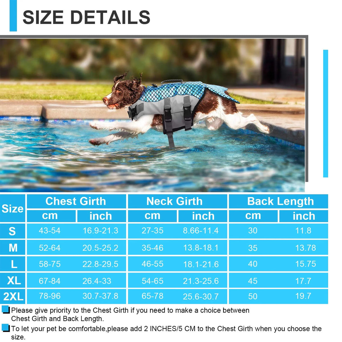 Reflective Dog Life Jacket with Rescue Handle Z6810