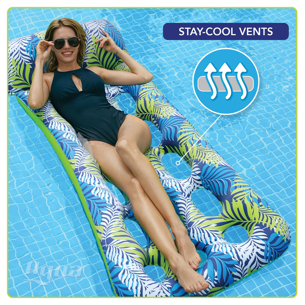 Green Contour Lounge with Headrest and Staycool Vents Z2098