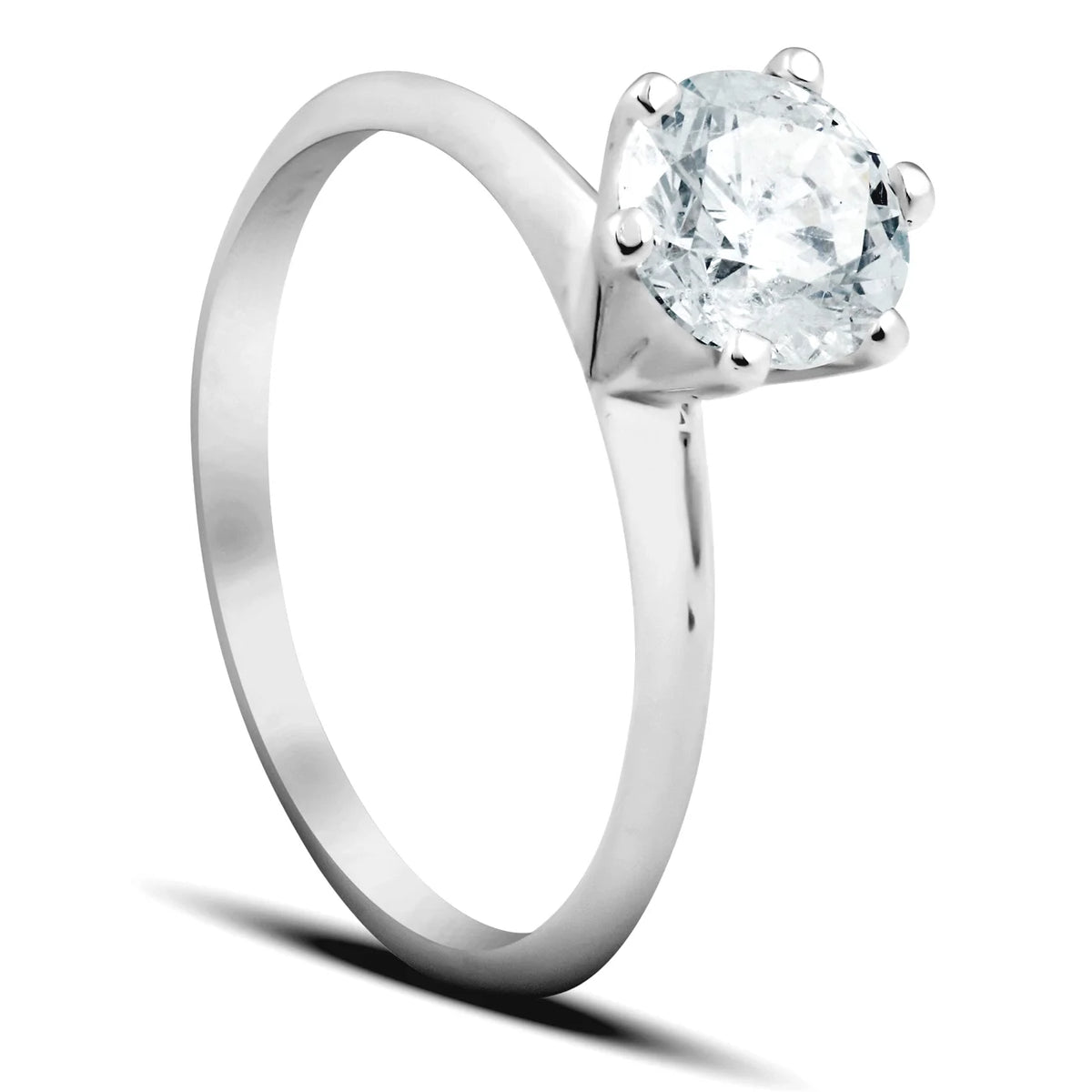 14K White Gold Diamond Engagement Ring Z95994