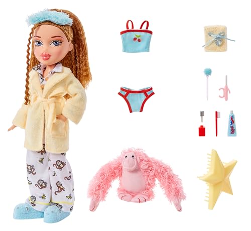 Fashion Doll with 2 Sets of Pajamas, Plush, and Accessories T658