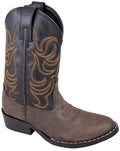 Boys Monterey Western Cowboy Boots Brown/Black, 10.5M D696529