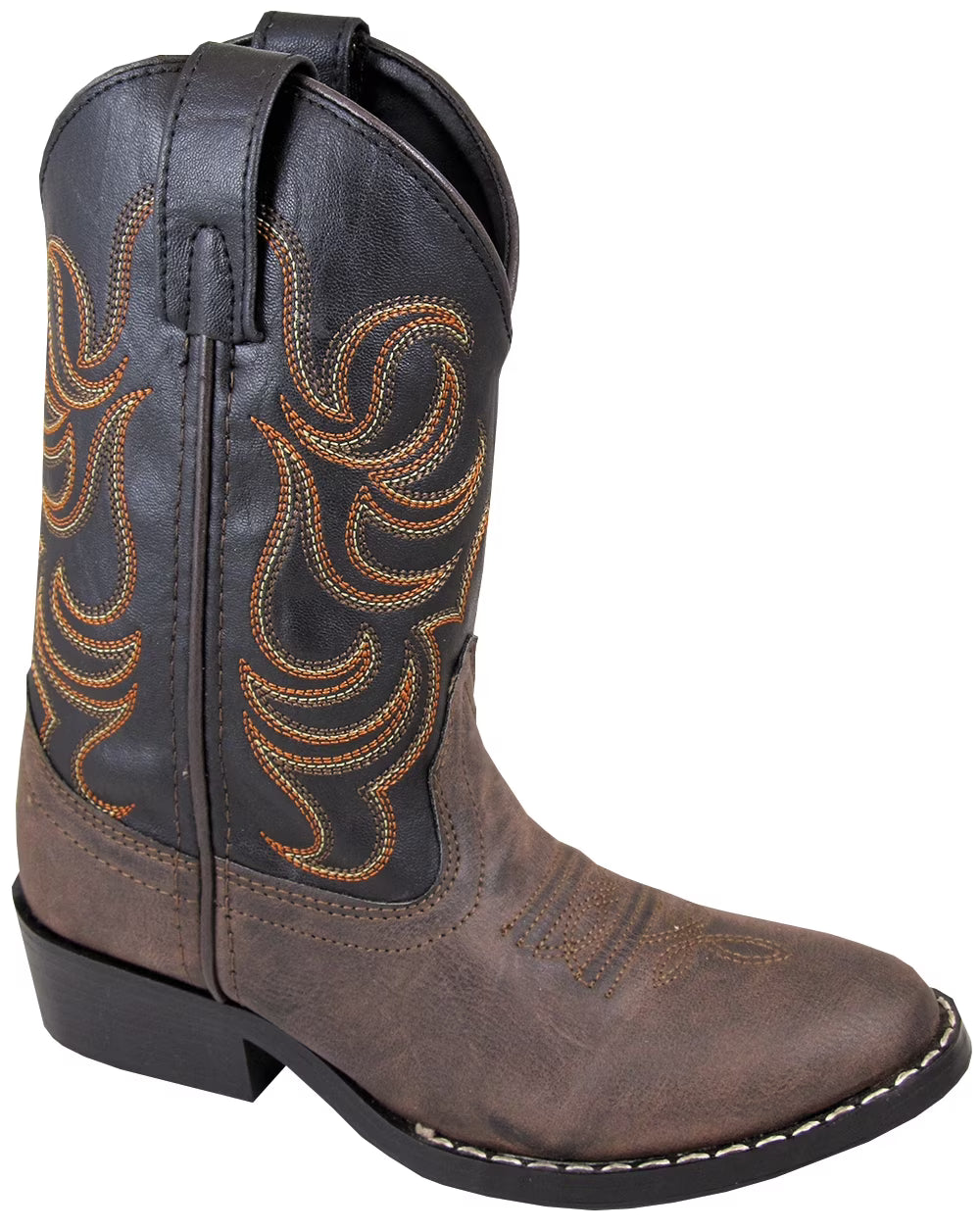 Boys Monterey Western Cowboy Boots Brown/Black, 10.5M D696529