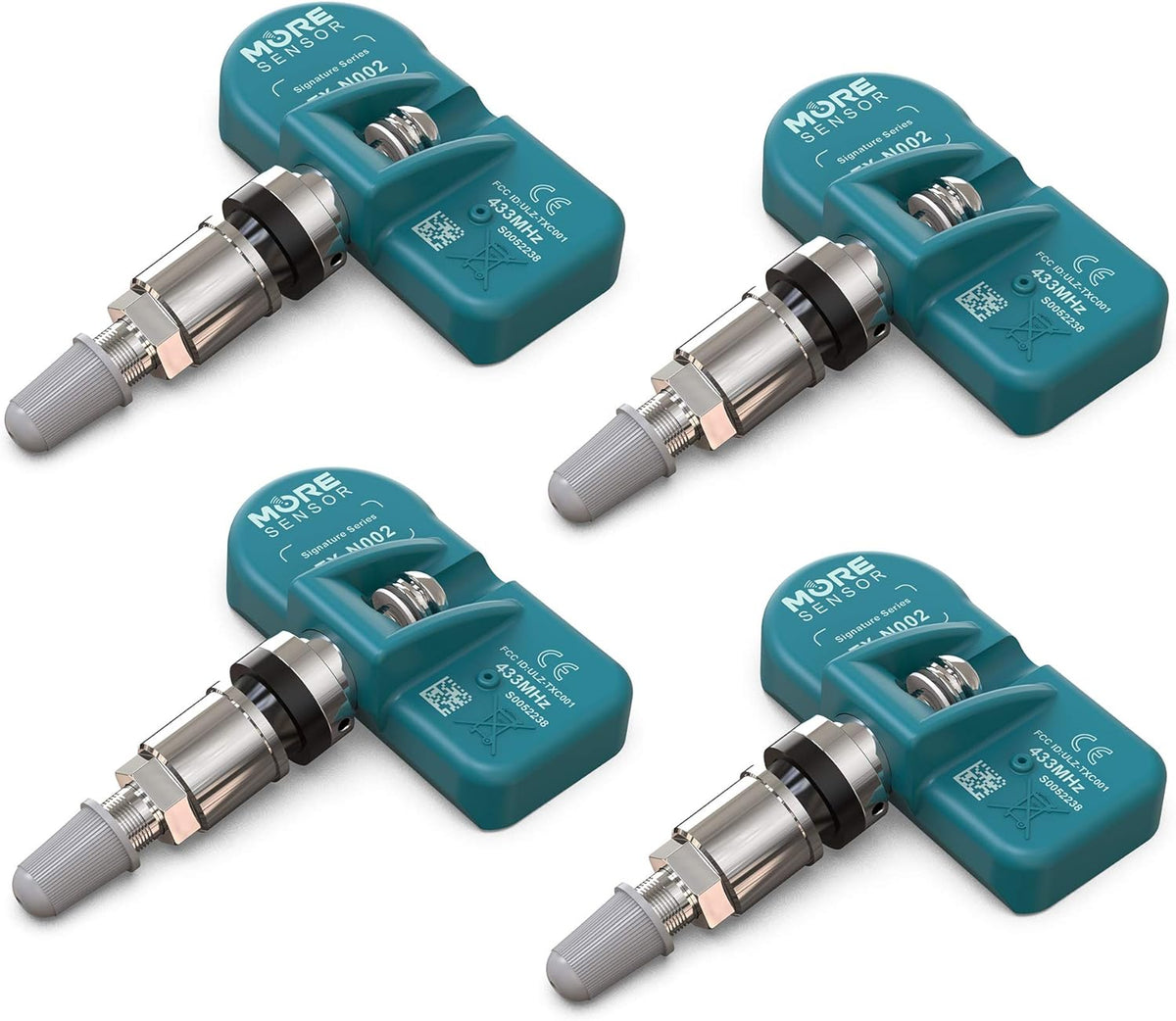 TPMS Tire Pressure Sensor 4-Pack Aluminum Valve Stem Y9082