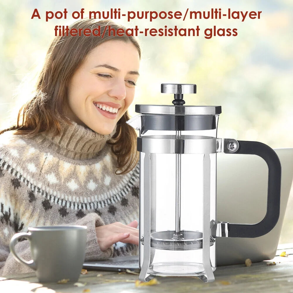 20oz Glass Stainless Steel French Coffee Press G752437