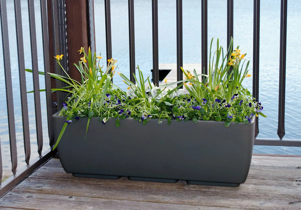 30 in. x 10 in. Graphite Planter H151306