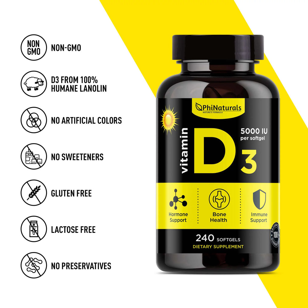 Vitamin D3 5000 IU Capsule Pack of 2 X433