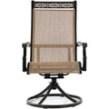 11-Piece Outdoor Dining Set with 10 Swivel Rockers and 60" x 84" Table T185875