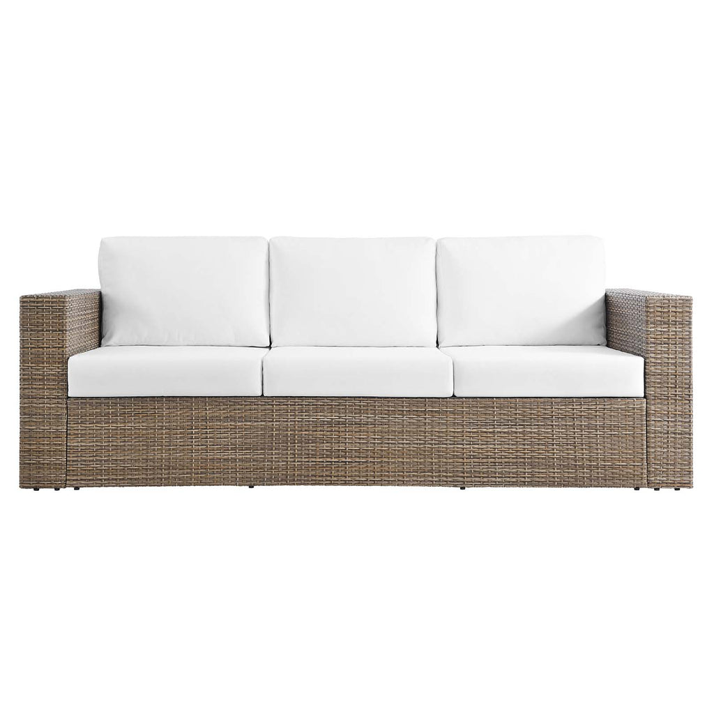 2-Piece Outdoor Patio Furniture Set in Cappuccino White N870887