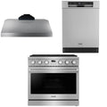 36 Gas Range, Range Hood and Dishwasher F13129