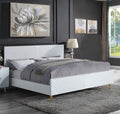 White Gloss Finish Eastern King Size Bed Z978705