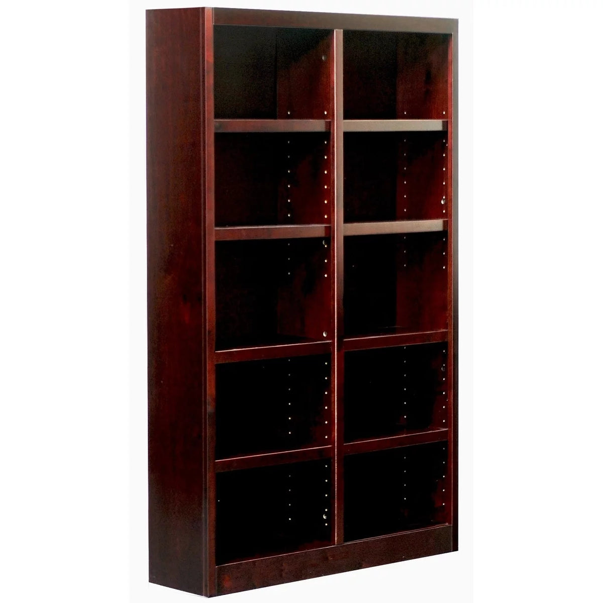 10 Shelf Espresso Wood Bookcase O4760