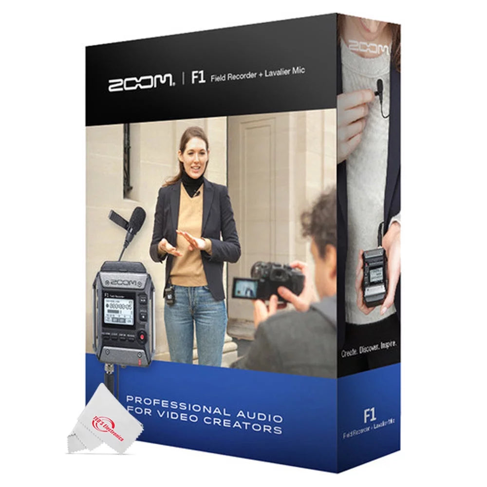 2-Input 2-Track Portable Digital Multitrack Field Recorder + Lavalier Microphone V63247